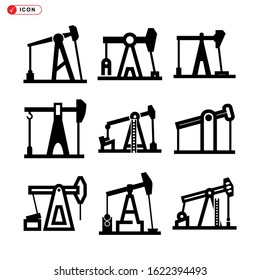 pumpjack icon isolated sign symbol vector illustration - Collection of high quality black style vector icons
