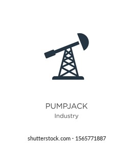 Pumpjack icon vector. Trendy flat pumpjack icon from industry collection isolated on white background. Vector illustration can be used for web and mobile graphic design, logo, eps10