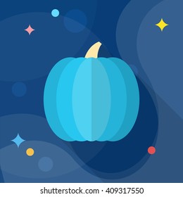Pumpki  icon, Vector flat long shadow design. EPS10