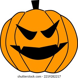 pumpkin abstract horror halloween eps