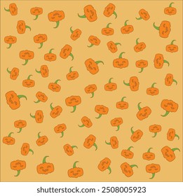 pumpkin abstract seamless pattern. Vector illustration design. Eps 10
