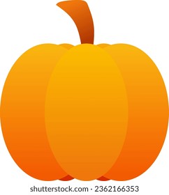
Pumpkin autumn icon vector illustration. Fall season pumpkin icon for harvest and food design. Simple pumpkin for autumn icon, sign, symbol, decoration or halloween. Food harvest in autumn season