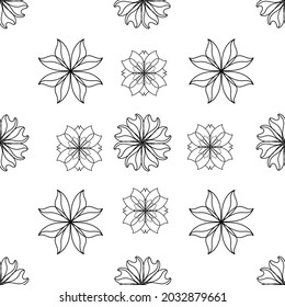 Pumpkin and autumn leaf pattern on a white background for use in design packaging or textiles
