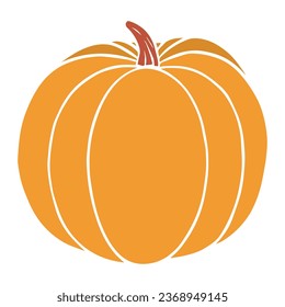 pumpkin autumn vector art illustration