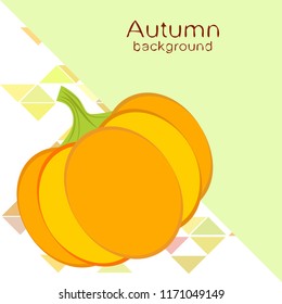 Pumpkin autumn vector background