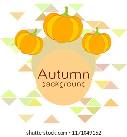 Pumpkin autumn vector background