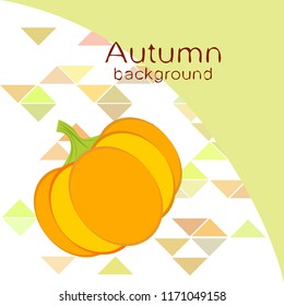 Pumpkin autumn vector background