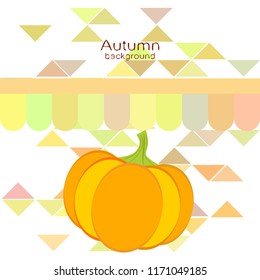 Pumpkin autumn vector background Pumpkin autumn vector background