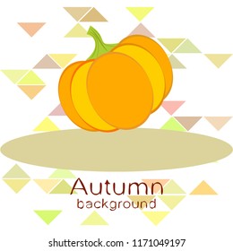 Pumpkin autumn vector background