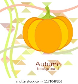 Pumpkin autumn vector background