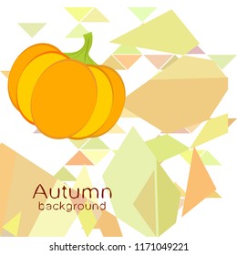 Pumpkin autumn vector background