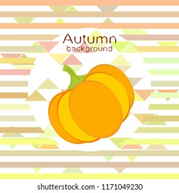 Pumpkin autumn vector background