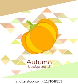 Pumpkin autumn vector background
