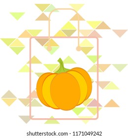 Pumpkin autumn vector background