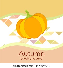 Pumpkin autumn vector background