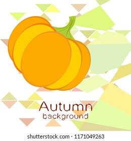 Pumpkin autumn vector background