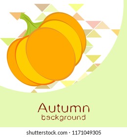 Pumpkin autumn vector background