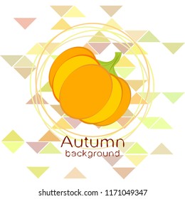 Pumpkin autumn vector background