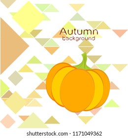 Pumpkin autumn vector background