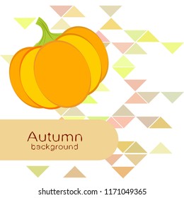 Pumpkin autumn vector background