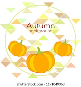 Pumpkin autumn vector background