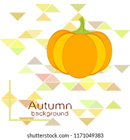 Pumpkin autumn vector background