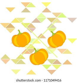 Pumpkin autumn vector background