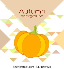 Pumpkin autumn vector background