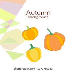 Pumpkin autumn vector background