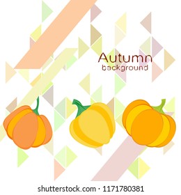 Pumpkin autumn vector background