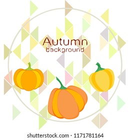 Pumpkin autumn vector background