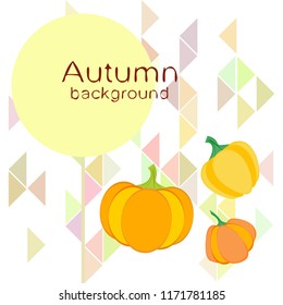 Pumpkin autumn vector background