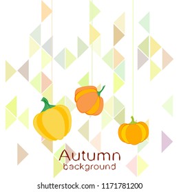 Pumpkin autumn vector background