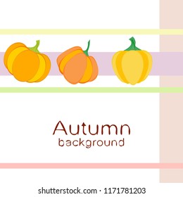 Pumpkin autumn vector background