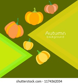 Pumpkin autumn vector background