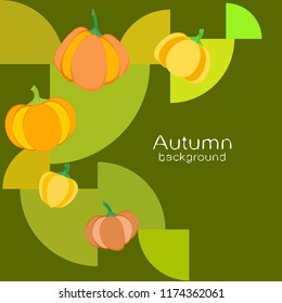Pumpkin autumn vector background