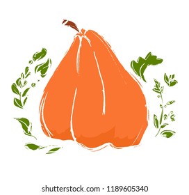 Pumpkin, autumn vector design 