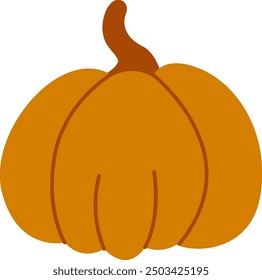 Pumpkin Autumn Vegetable Vector Illustration