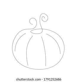 Pumpkin background. Autumn banner. Vector illustration