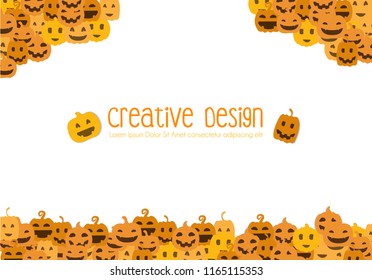 pumpkin background. modern template. vector.