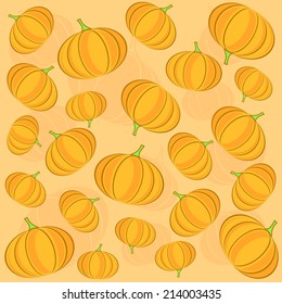 Pumpkin background. Vector illustration. Abstract pattern.