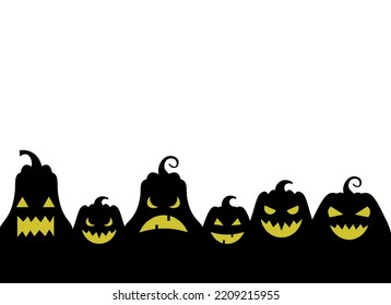 pumpkin banner design illustration isolated on white background 