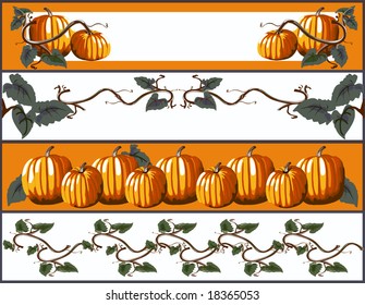 Pumpkin Banners vector is original artwork.