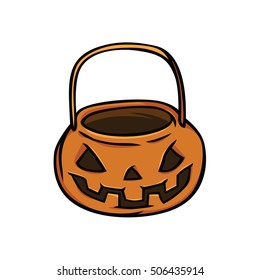 Pumpkin Basket Vector