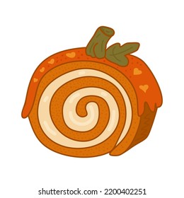Ropa de galletas de calabaza, pastel. Dulce postre otoñal.