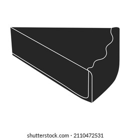 Icono vector de pastel de calabaza.Icono de vector negro aislado en pastel de calabaza de fondo blanco.