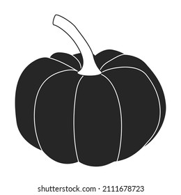 Pumpkin cake vector icon.Black vector icon isolated on white background pumpkin cake .