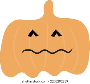 Pumpkin Candy Bucket. Halloween party. Food party decoration. Christmas pumpkin elements.