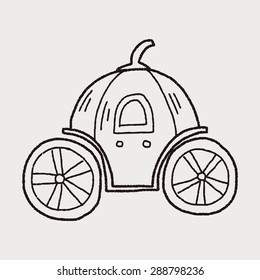 Pumpkin Carriage Doodle