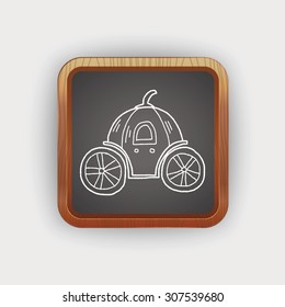 Pumpkin carriage doodle